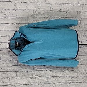 PATAGONIA Vintage Blue Fleece 1/2 Zipper Pull Over Jacket‎ Small Women's